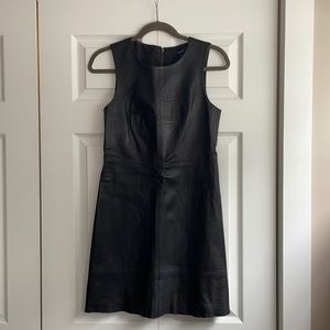 Madewell Leather Mini Dress